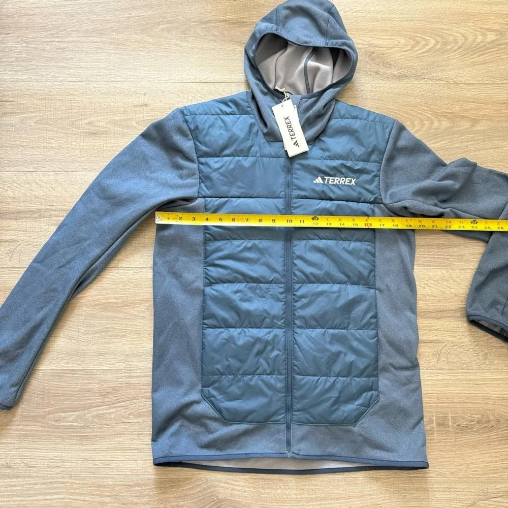 adidas Terrex Multi Hybrid Blue Steel Jacket Size Medium